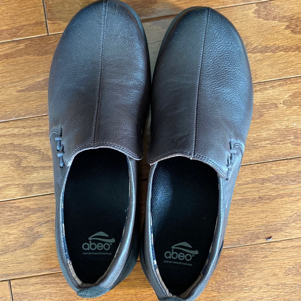 Abeo Eastbourne Slip On Comfort Shoes Brown Women's
